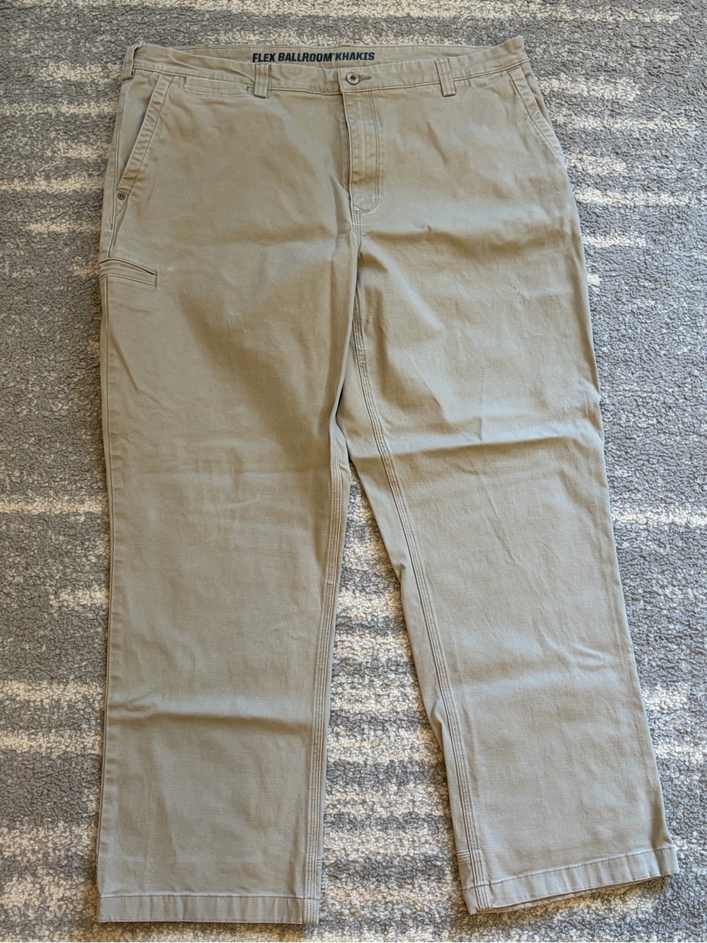 Duluth trading co Men's Tan Flex ballroom khaki Pants